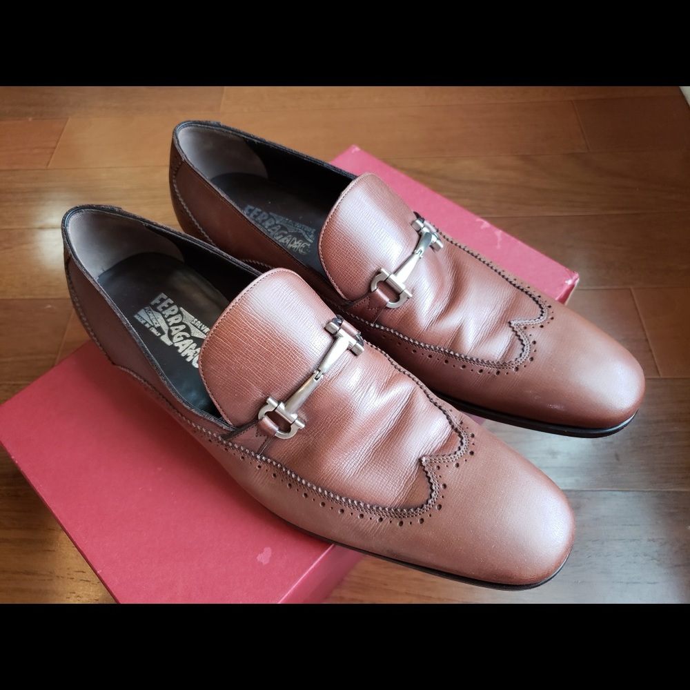 Salvatore Ferragamo loafers cognac